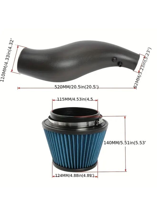Red Car Air Intake Filter Mushroom Filter Suitable For 92-00 Honda Civic Modified Accessories - Image 2