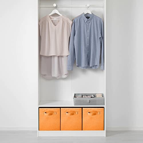 PowerKing Collapsible Storage Cubes with Handles, Fabric Foldable Bins for Closet Shelves, Durable Organization Storage Bins, 10.5'' x 11'' x 10.5'' (Orange, 6Pack) - Image 3