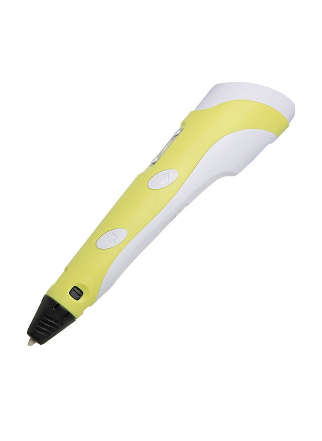 NIBEMINENT - 3D Printing Pen With ABS Holder And 1 Roll 10m PLA Filament Yellow - Image 1