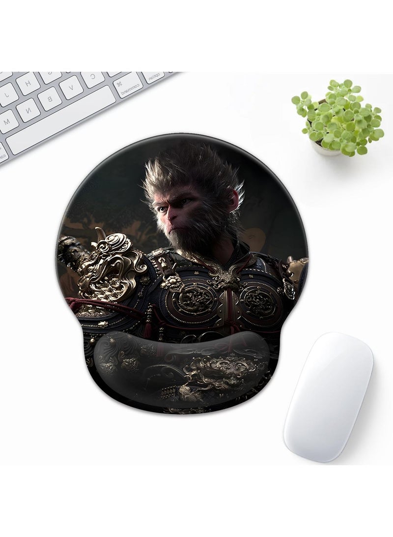 Y&D Black Myth Wukong Enlarged Superfine Fiber Soft Smooth Memory Foam Ergonomic Mouse Pad Keyboard Wrist Rest Comfortable for Desktop Laptop Mac or Gaming Stress Free Typing - Image 1