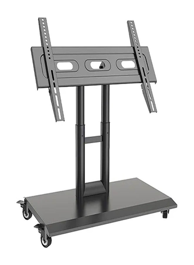 Skill Tech SH KLC WT75 Multi Functional Mobile TV Cart for 32–75 Inch Screens, VESA 600x400mm, Max Load 45kg – Rolling TV Stand with Adjustable Height  Black  - Image 1