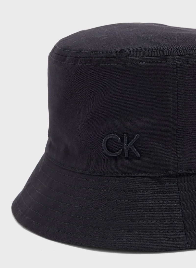 CALVIN KLEIN Monogram Detailed Bucket Hat