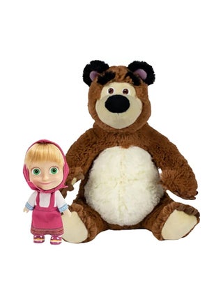 Masha & The Bear Masha & Bear Plush Toy (12 cm) - pzsku/ZF9814E67B1121081DDF5Z/45/_/1730045472/98f09834-0369-4caa-a912-905fb462b135