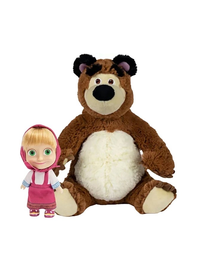 Masha and The Bear Masha & The Bear Masha & Bear Plush Toy (12 cm)  - Image 1