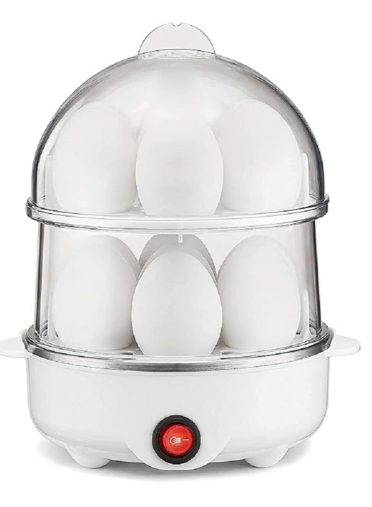 Egg Boiler Machine Electric Steamer Automatic Upto 14 Egg Poachers for Steaming, Cooking, Boiling and Frying (Double Layer)  - Image 1