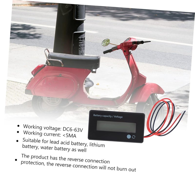 LCD Battery Voltage Monitor with Backlight and Alarm for 6 63V Electric Vehicles - Image 4