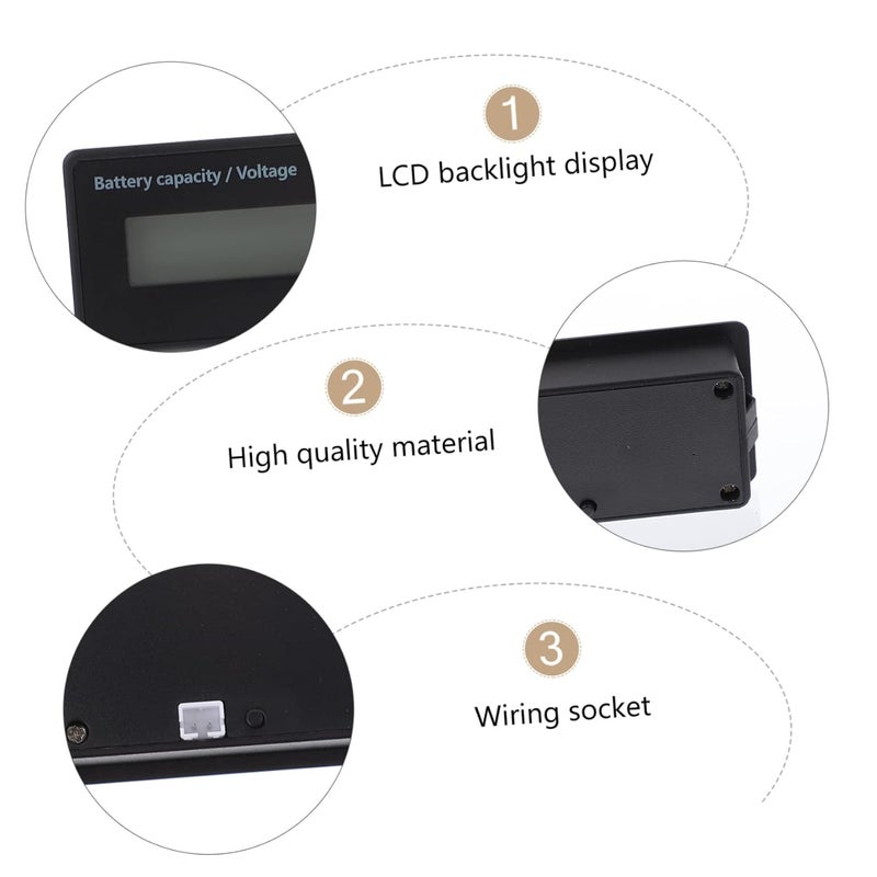 LCD Battery Voltage Monitor with Backlight and Alarm for 6 63V Electric Vehicles - Image 5
