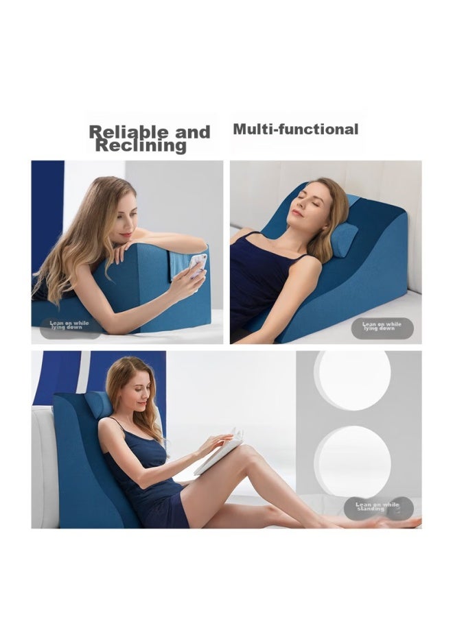 Jago Jiaoao Bed Headboard Cushion, Sofa Backrest Pillow, Pregnancy Nursing Lumbar Support, Elderly Soft Bed Pad, Bedridden Triangle Waist Pillow - Image 4