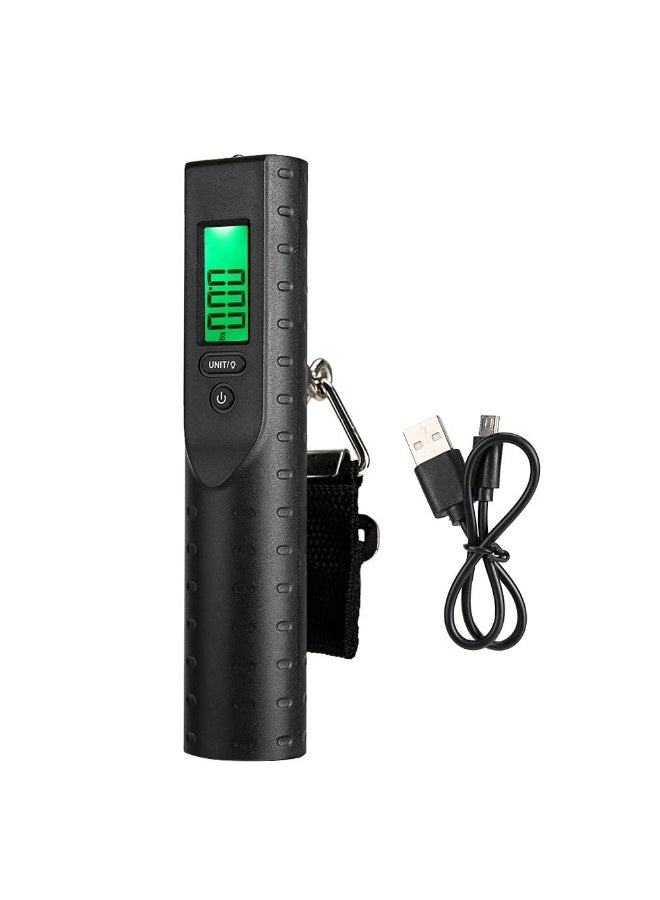 Arabest Luggage Scale, 50kg/110lb Portable Digital Hanging Baggage Scale for Travel, Handheld Weight Scale Travel Weight Scale for Luggage with LCD Display (Black) - Image 1