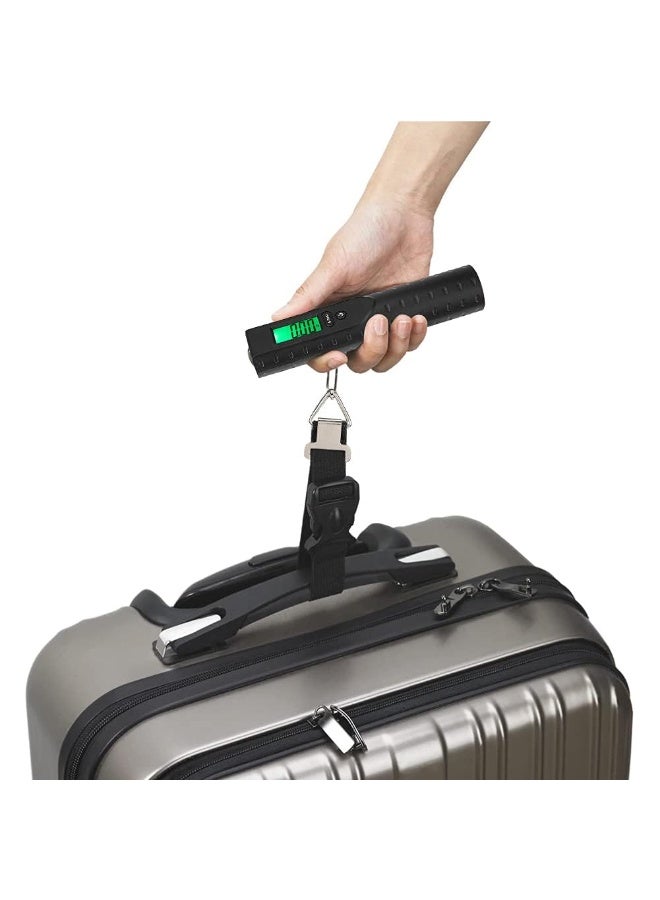 Arabest Luggage Scale, 50kg/110lb Portable Digital Hanging Baggage Scale for Travel, Handheld Weight Scale Travel Weight Scale for Luggage with LCD Display (Black) - Image 4