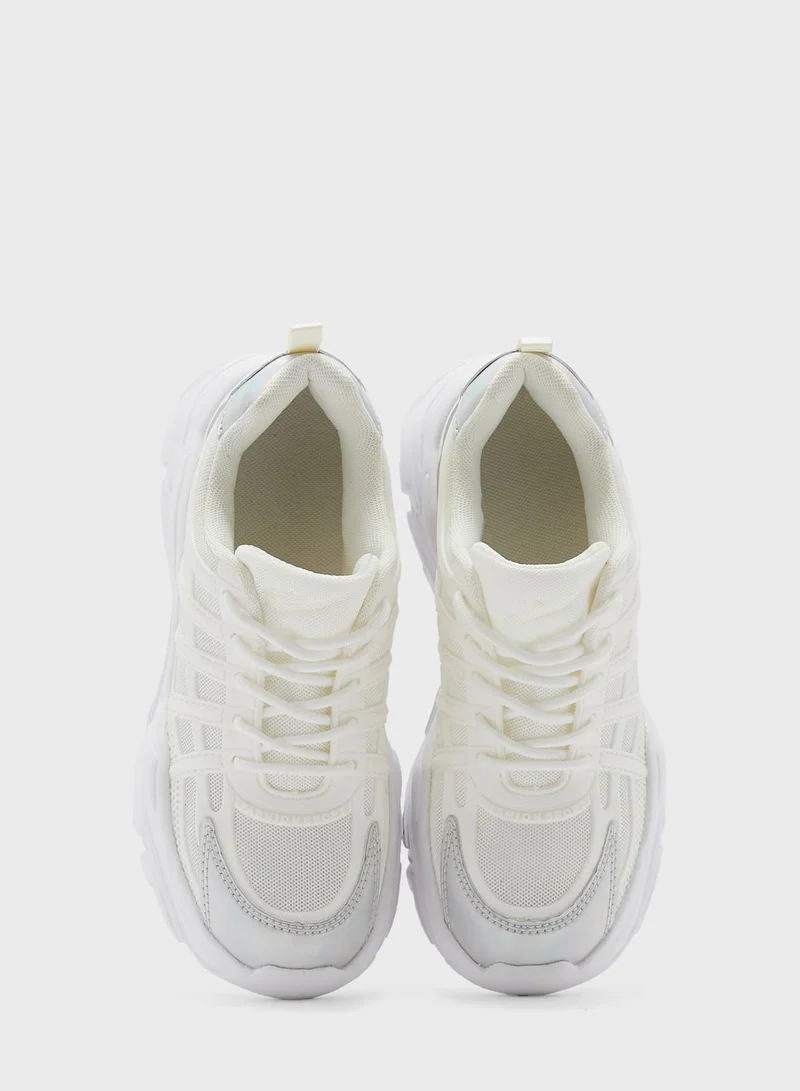 Ginger Iridescent Patch Sneaker