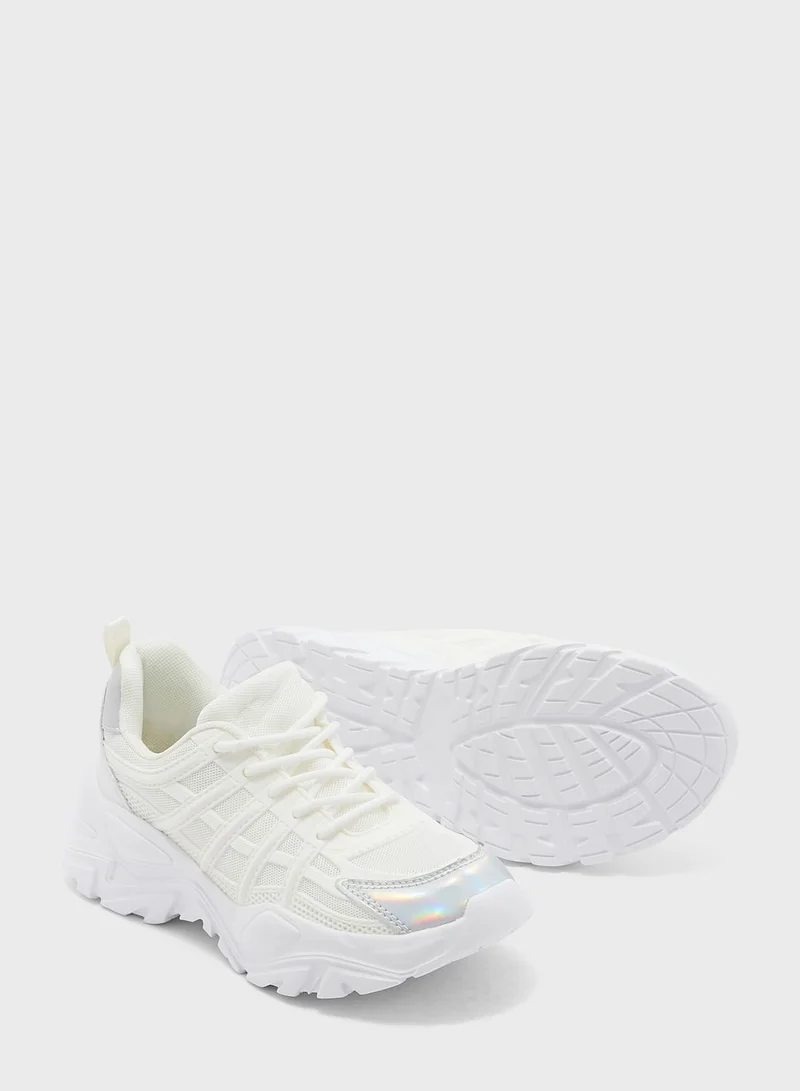 Ginger Iridescent Patch Sneaker