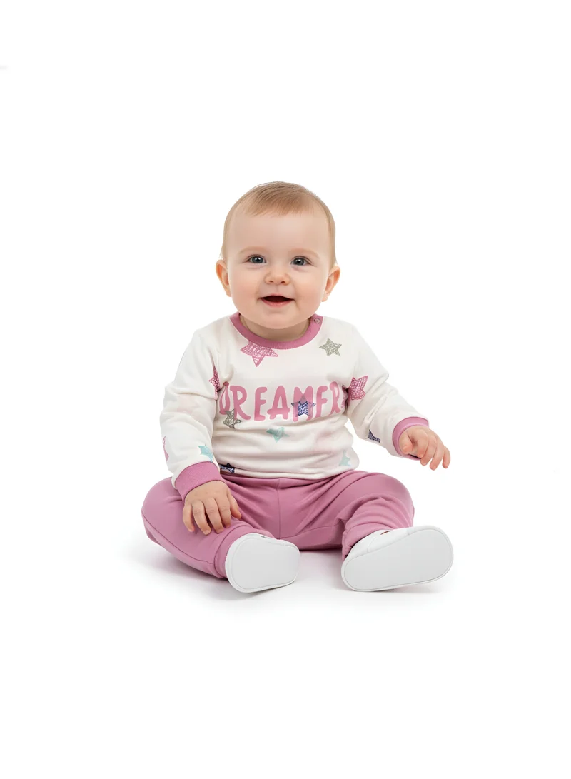 بامبيميسي طقم بيجامة سويتر بامبي ميتشي ستار دريمر - وردي