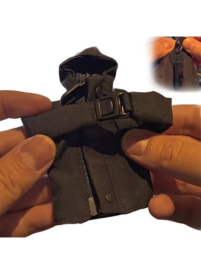 Key Chain Mini Down Coat - A decorative item in the form of a key chain featuring a mini version of a down coat.