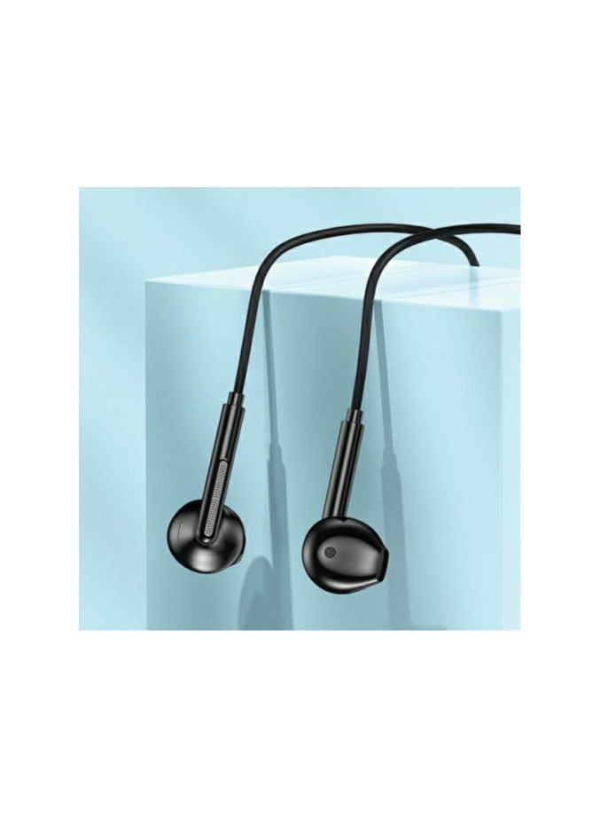 AWEI PC-7T USB-C wired earphones, 1.2 meters long, works on all Type-C devices such as S24 Ultra - Black - Image 2