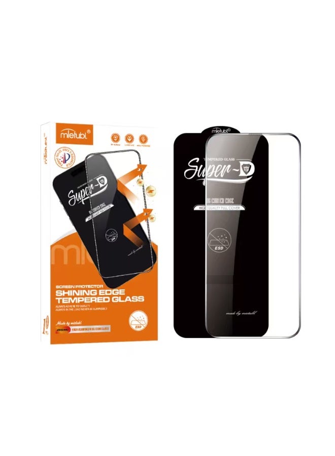 Mietubl Super D Tempered Glass Screen Protector, Full Coverage, Shining Edge, Curved Edge, Anti-Dust Compatible with Oppo Reno 13 - Image 1