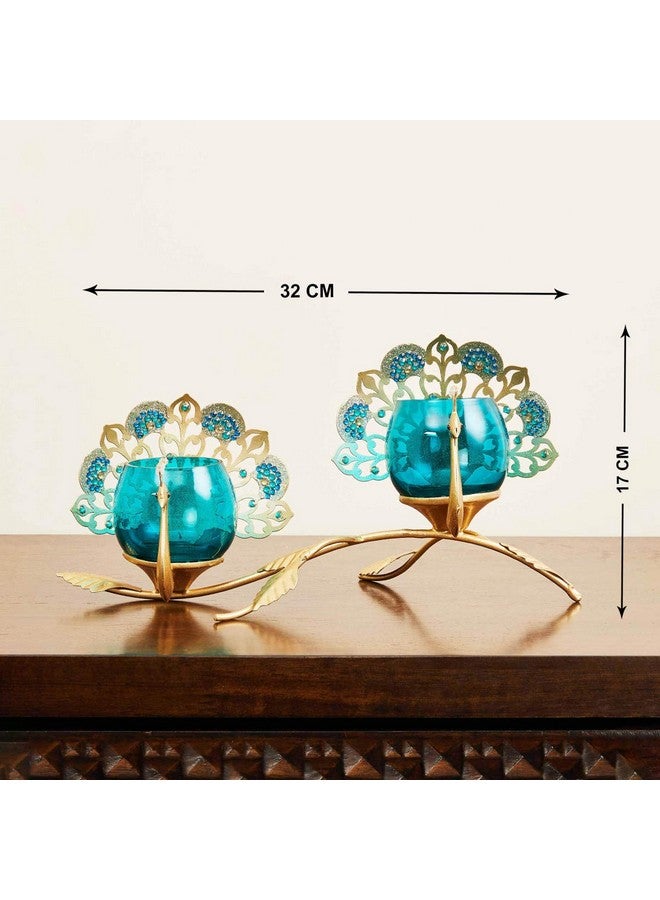 Home Centre حامل الشموع الزجاجي من هوم سنتر، عبوة من 1 - Image 3