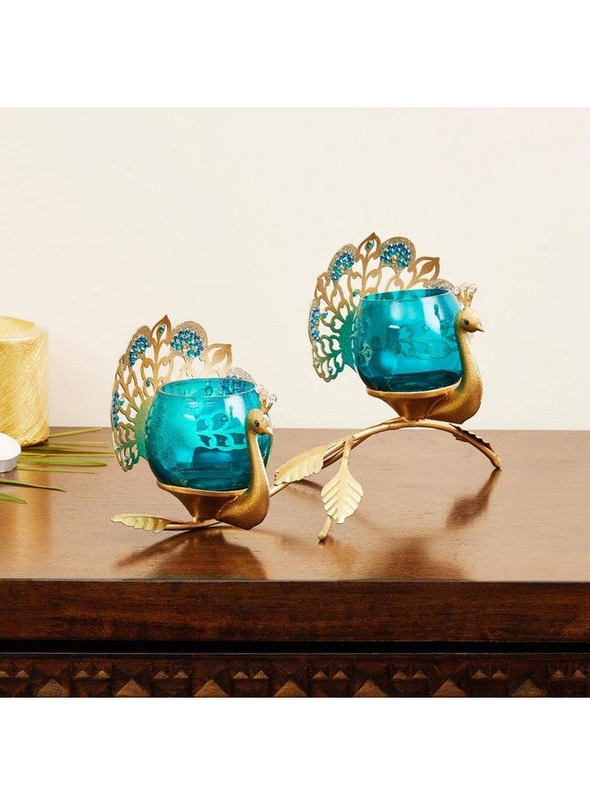 Home Centre حامل الشموع الزجاجي من هوم سنتر، عبوة من 1 - Image 1