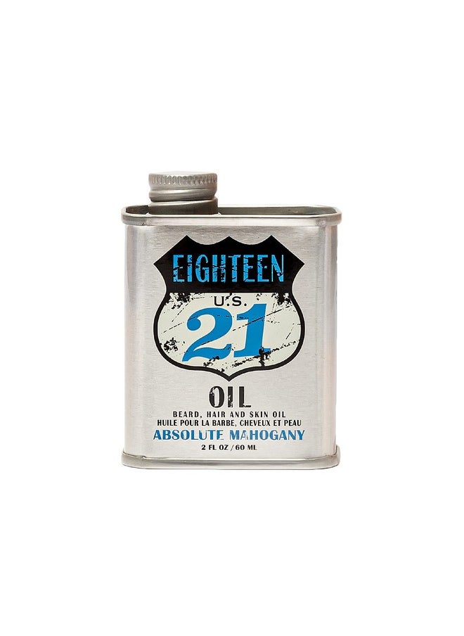 18.21 Man Made - Oilbeardhair & Skinabsolute Mahogany2 Oz. - Image 1