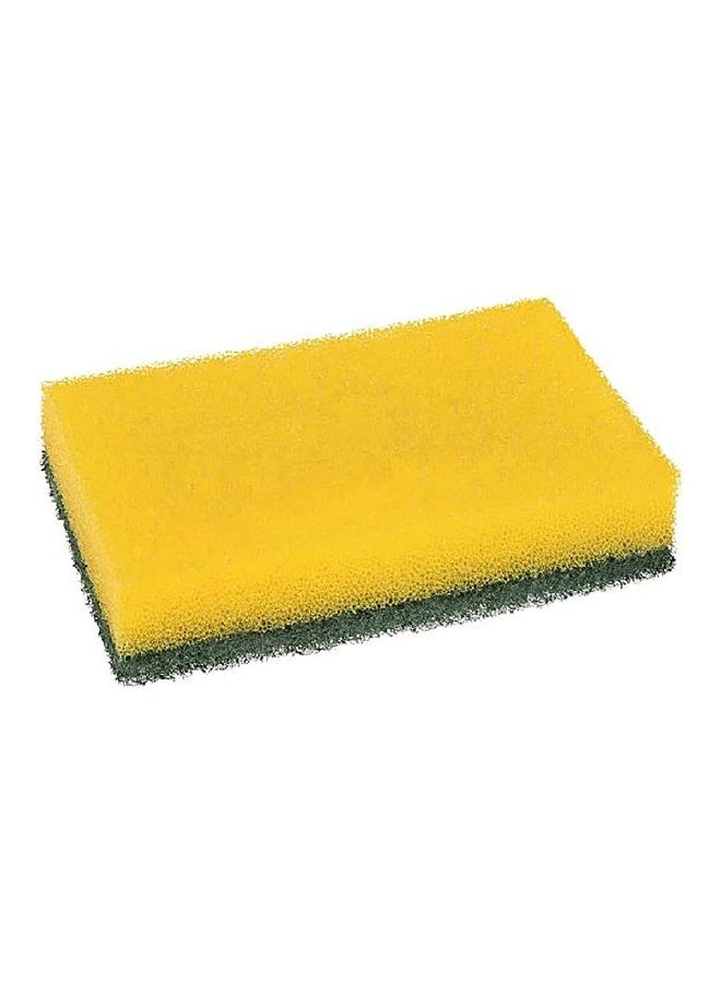 Scotch Brite 3-Piece Heavy Duty Classic Flat Laminate Scrub Sponge Yellow and Green UU010939484 - Image 3