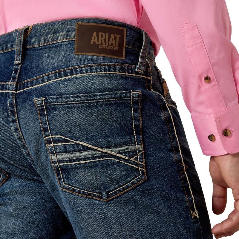 ARIAT M4 Low Rise Boot Cut Jeans â€“ Menâ€™s Relaxed Fit Denim - Image 5