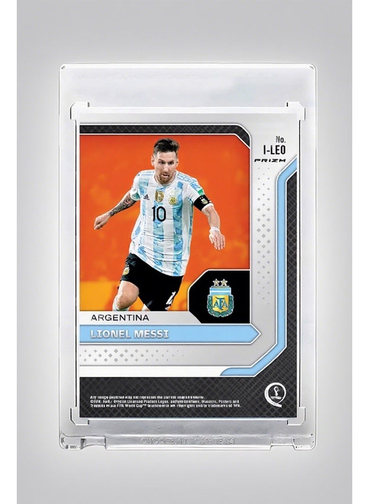 بانيني بطاقة كرة قدم بتوقيع ليونيل ميسي، بطاقة تداول موقعة فردية، إصدار ريفراكتور للمجمعين، تذكارات وبطاقات رياضية لعشاق كرة القدم وهواة الجمع - Image 3