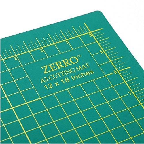 ZERRO Self Healing Cutting Mat 12" x 18" Double Sided No-Slip Rotary Cutting Sewing Mat Durable 5 Layers PVC Cutting Board (A3)… - Image 3
