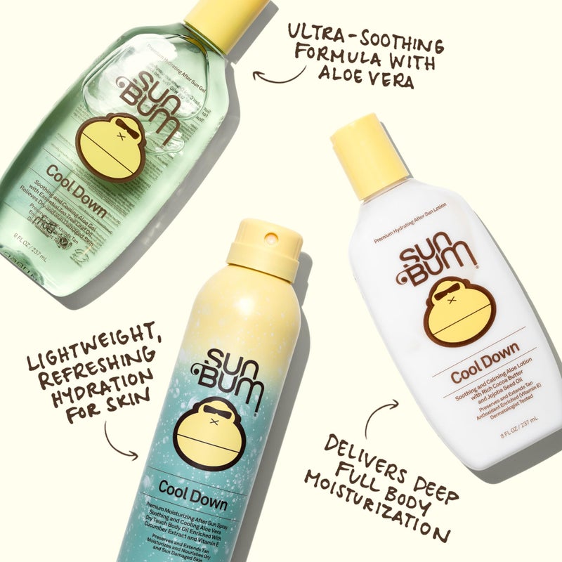 Sun Bum Cool Down Aloe Vera Lotion - Vegan After Sun Care with Cocoa Butter to Soothe and Hydrate Sunburn - Travel Size - 3 oz - Image 4