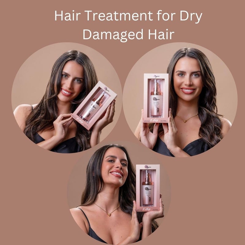 Argyana Hair Conditioning Mask for Dry and Damaged Hair - Repairs, Improves Texture and Manageability, Protects from Sun Damage - Jasmine Fragrance - Unisex - For Straight, Wavy, Curly Hair, (50 ml) - Image 3
