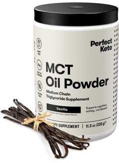 Perfect Keto Mct Oil Powder Ketosis Supplement Coffee Creamer (Vanilla)  - Image 1