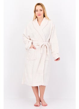 Kathy Ireland Women Belted Bath Robe, Pink  - Image 1