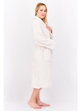 Kathy Ireland Women Belted Bath Robe, Pink  - Image 3