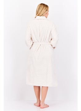Kathy Ireland Women Belted Bath Robe, Pink  - Image 4