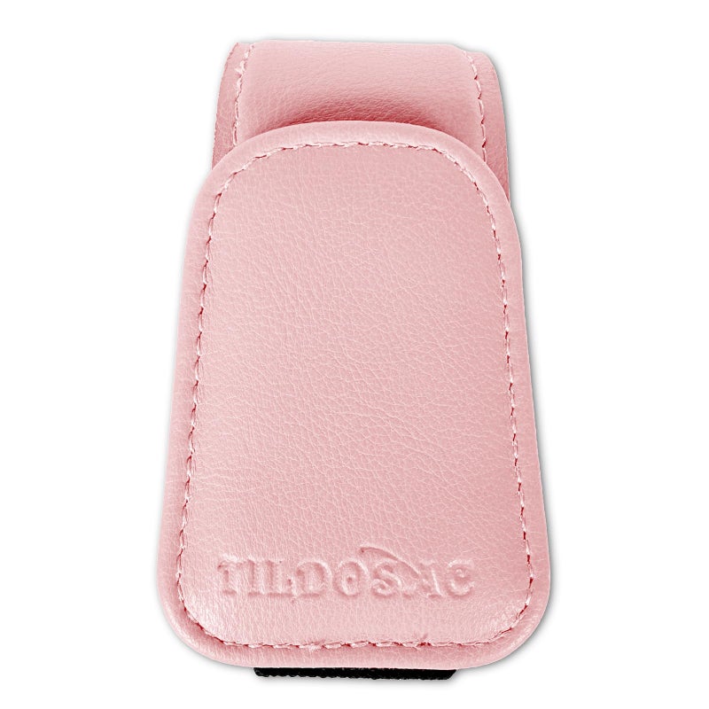 TILDOSAC Sunglasses Holder for Car Visor, Leather Magnetic Glass Holder for Car, Sunglass Clip for Car Visor,Pink - Image 2