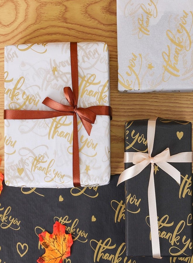 TINYFUTURE Thankyouwhite 100 Sheet Thankyou Gift Wrapping Tissue Paper - Image 5