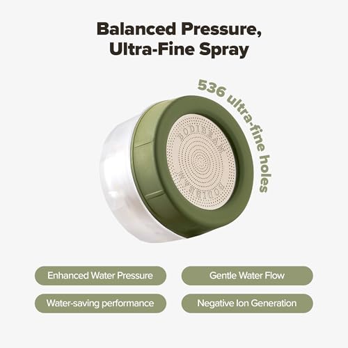 Bodibeam Bathroom Sink Faucet Water Filter Filtration with Vitamin C Gel Removes Chlorine Heavy Metals NSF Certified Hard Water Softener for Sensitive Skin Care Made in Korea Olive Green - Image 3