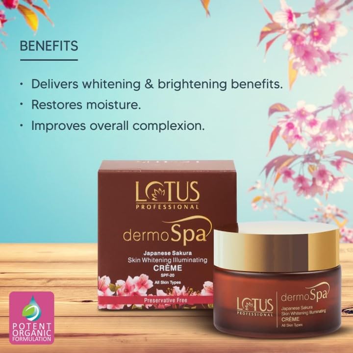 Lotus Professional Lotus Professional dermoSpa Japanese Sakura Day Cream_50  Night Cream_50g  Face Wash_80g  Set Of 3 - Image 2