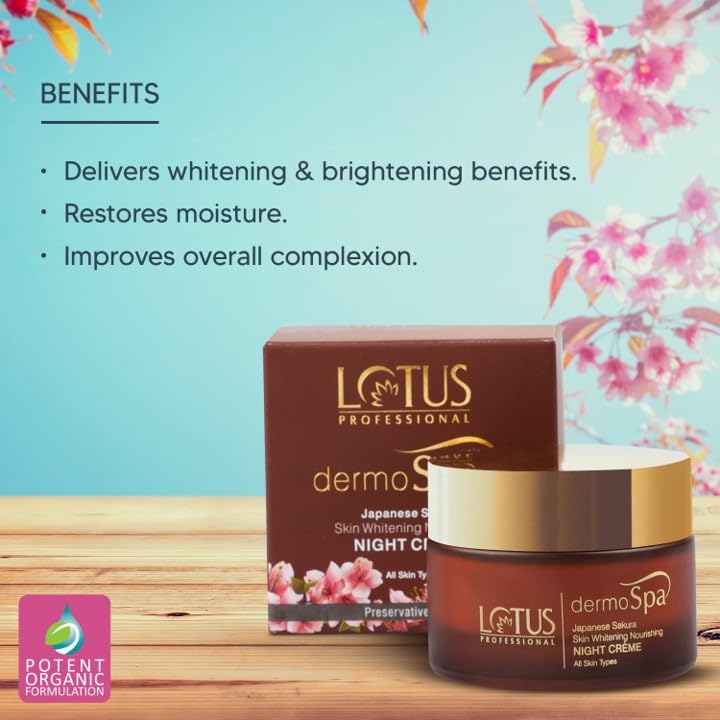 Lotus Professional Lotus Professional dermoSpa Japanese Sakura Day Cream_50  Night Cream_50g  Face Wash_80g  Set Of 3 - Image 3