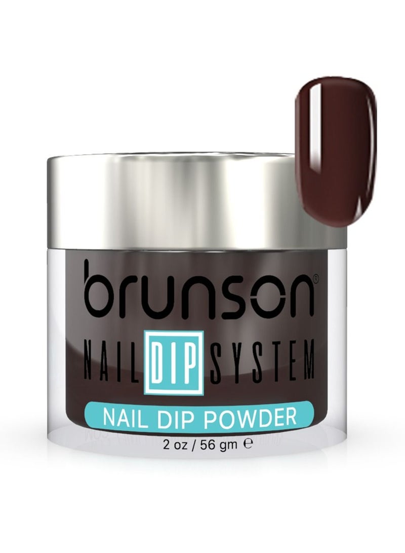 brunson Nail Dipping Powder 56gm, No Nail Lamp Needed for Curing French Nail Art Powder for nail dip & buff system