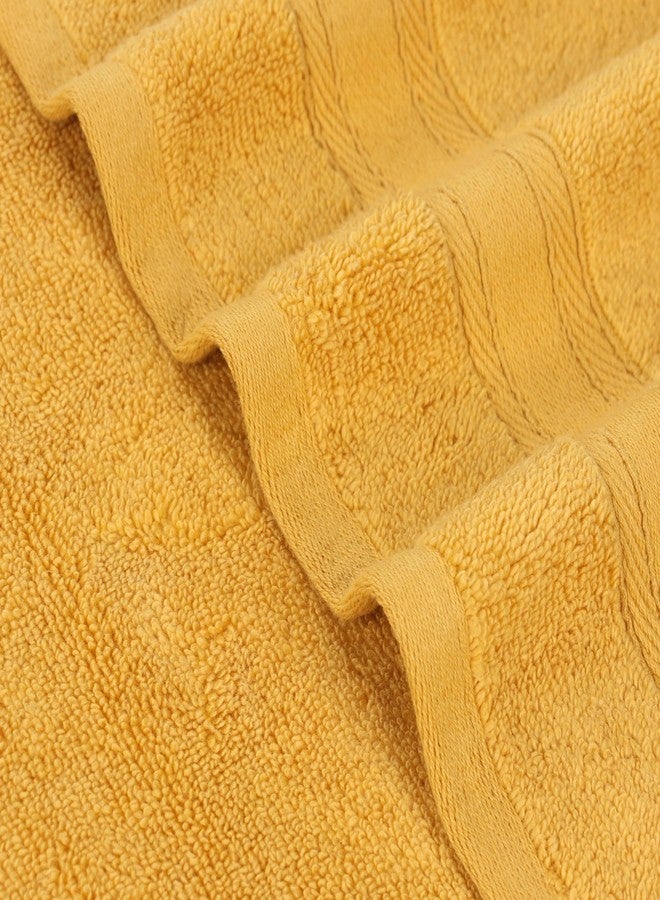 Superior Belmont Zero Twist Cotton Medium Weight Towels, for Guest Bath, Bathroom, Shower, Spa, Plush, Quick Dry, Ultra-Soft Towels, Bath Essentials, Thick Border, 3 Piece Assorted Towel Set, Gold - Image 4