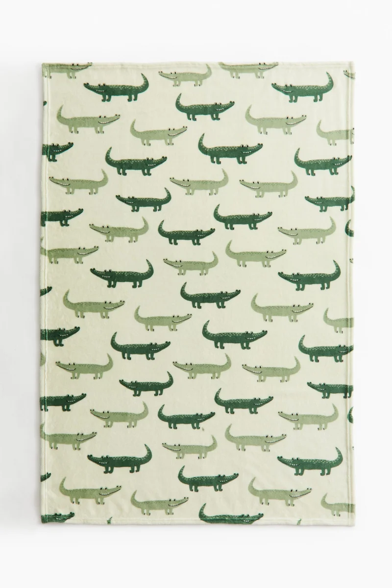 H&M Patterned fleece blanket