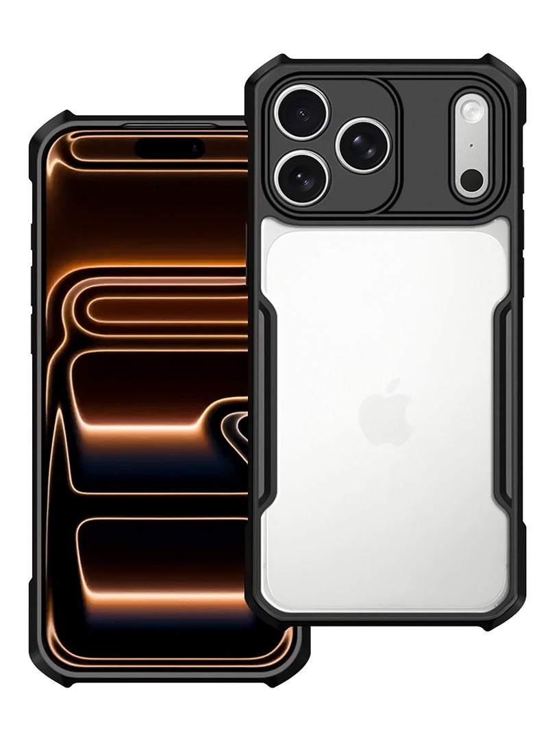 إكسوند غطاء لهاتف iPhone 17 Pro Max، تصميم بظهر يحمي عدسة الكاميرا، مصنوع من TPU وPC بمصد مقاوم للصدمات، بتصميم رفيع مقاوم للاصفرار - Image 1