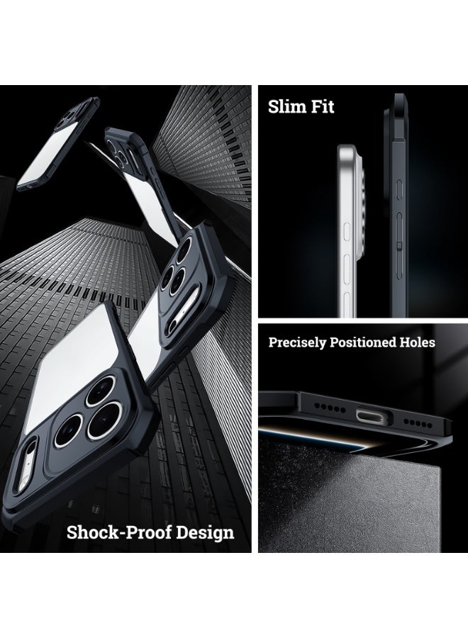 إكسوند غطاء لهاتف iPhone 17 Pro Max، تصميم بظهر يحمي عدسة الكاميرا، مصنوع من TPU وPC بمصد مقاوم للصدمات، بتصميم رفيع مقاوم للاصفرار - Image 5