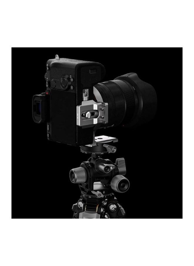 Leofoto Leofoto UL Rotating Collar 360 Degree Rotation 4 Rotating Position Arca Compatible UL-02 Silver  - Image 3
