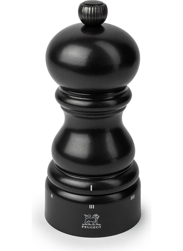 Paris U-Select Satin Black Pepper Mill 12 cm