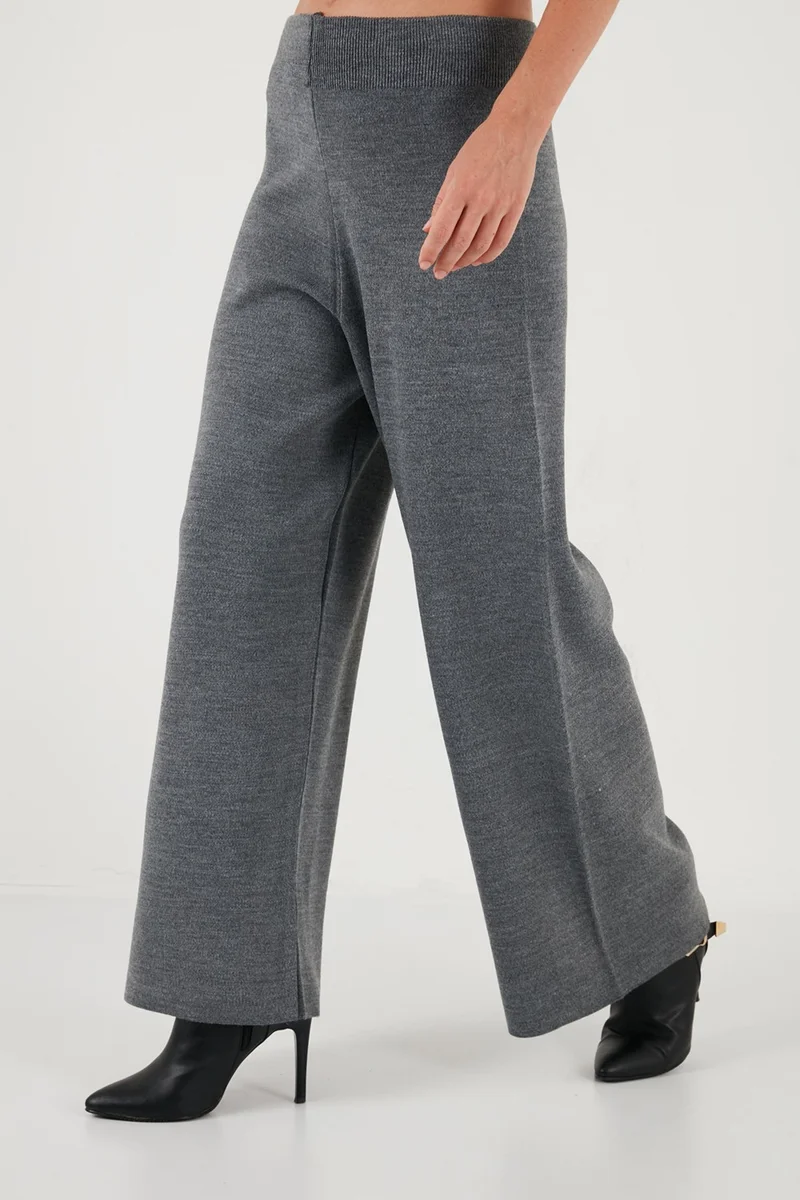 Lela Acrylic Wide Leg Knitted Trousers Women's Trousers 4616080Y