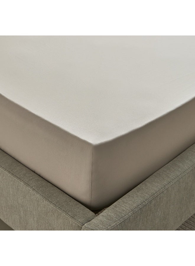Home Box Purely-percale 300TC Single Fitted Sheet 200 x 36 x 90 cm - Image 5