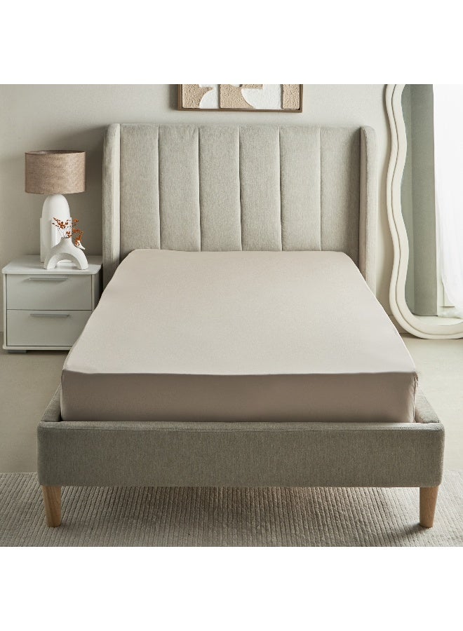 Home Box Purely-percale 300TC Single Fitted Sheet 200 x 36 x 90 cm - Image 3