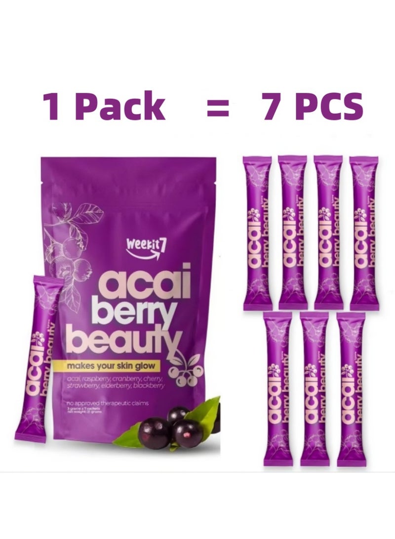 ACAI Acai Berry Beauty – 100% Natural Cranberry Powder | Glowing Skin, Anti-Aging, Detox & Antioxidant Support – Daily Beauty Superfood for Women – 35g  - Image 5