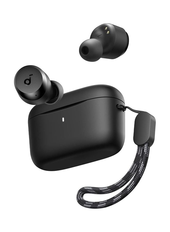 A25i True Wireless Earbuds, Bluetooth 5.3, App, Customized Sound, 28H Long Playtime, Water-Resistant, 2 Mics for Al Clear Calls, Single Earbud Mode, Portable Design Black